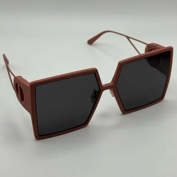 NEW Dior Sunglasses 30Montaigne SU 41A0 Matte Pink Grey Women